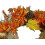 Guirlanda artificial de galhos florais com crisântemos e bolotas, 56 cm (22 polegadas), sem iluminação. 4
