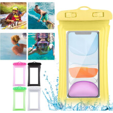 Husă universală impermeabilă pentru telefon mobil - Husă transparentă etanșă la apă, protector subacvatic pentru plajă și piscină înot