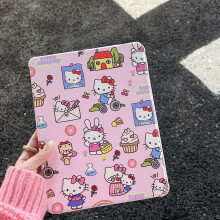 Étui Hello Kitty rose compatible avec Apple iPad Air 5, Air 4, iPad 6/5 - Étui de protection