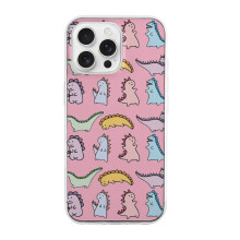 Capa de TPU com estampa de dinossauro fofo para iPhone 16 Pro Max – Fina, resistente a impactos, não amarela, resistente a arranhões e