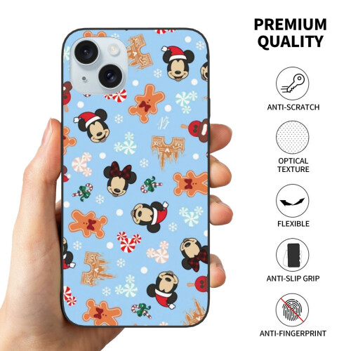 Θήκη Mickey Mouse συμβατή με iPhone15, θήκη τηλεφώνου με αντικραδασμική προστασία και 2