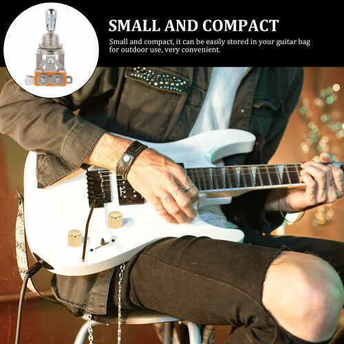 YuYiSan2Pcs Guitar3Way Switch Metal Pickup Selector Switch Toggle Accessory 2