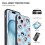 Θήκη Mickey Mouse συμβατή με iPhone15, θήκη τηλεφώνου με αντικραδασμική προστασία και 4