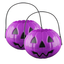 Maisiúcháin Oíche Shamhna XIUH - Bairille Pumpkin Fillte & Málaí Milseán, Mór/Meánach/Beag, Ábhar PP, Ag luí le Téamaí Cóisire