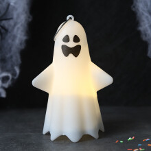 Halloweenske vence na vchodové dvere, plastové umelé vianočné dekorácie, kompatibilné s vonkajšou/vnútornou záhradou, svietiace LED