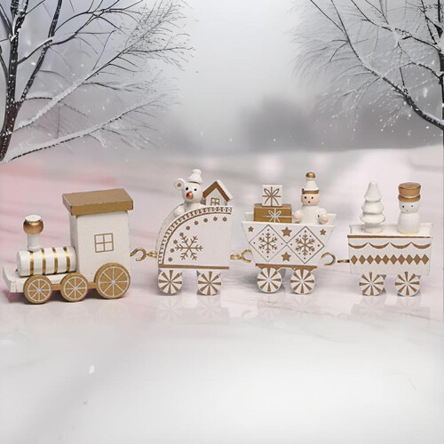 Trem de Natal de Madeira - Enfeite Decorativo 1