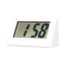 Reloj de mesa digital a pilas con pantalla LCD, modo silencioso, ahorro de energía, material PS Nordic para cocina, estudio, sala de estar,