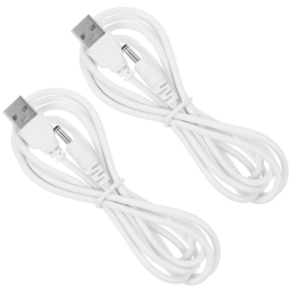 2 Pcs Charger Cord Charging Cable Dc Usb To Instrument White 9004841177083