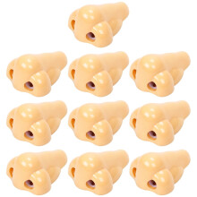 Guangmc 10pcs Double Hole Nose Sharpeners - Novelty Stationery Gift for Kids