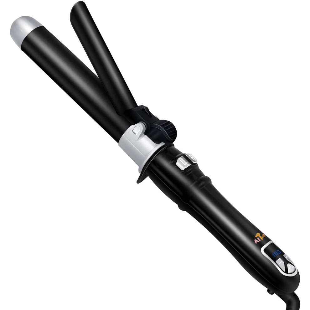 Automatic Hair Curler Ceramic Rotating Curling Iron with Adjustable Temperature and Fast HeatUp