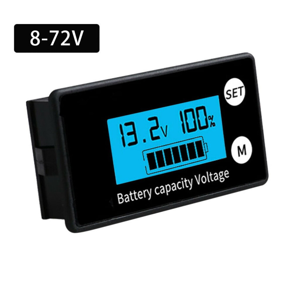 Battery Meter With Alarm Capacity Voltage Monitor Dc 12V 24V 36V 48V 60V 72V 9004841178080