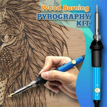 Professional Wood Burning Kit with Soldering, Adjustable Temp 220~480, DIY Pyrography Pen for Carving & Embossing