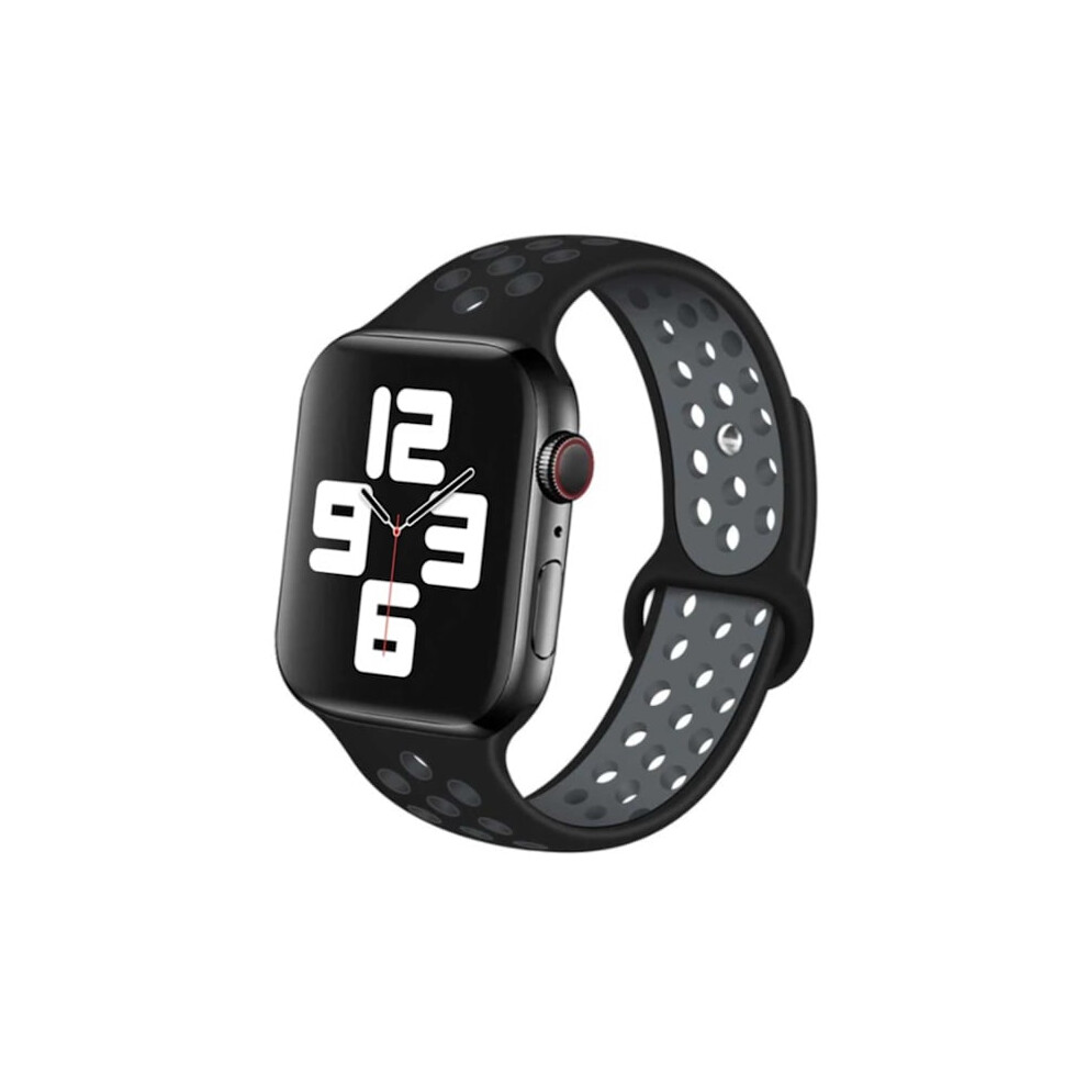 Compatible With Apple Watchwith Apple Watch 38/40/41 Bracelet Silicone Sports Bracelet Gray Black 9004841178998