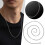 Κολιέ με χάντρες από ανοξείδωτο ατσάλι ZHENYANGli Jewelry με πλευρική αλυσίδα 50εκ. 2