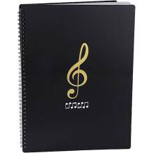 Music Folder for Sheet Music A4 Size Paper Shelf Storage 30 Compartments Clefs Plastic Concert Choir Folder