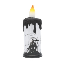 Halloween gyertya megvilágított fényekkel, gyertyafény Halloween karácsonyi esküvői parti asztaldíszekhez, várminta