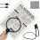 Μεγεθυντικός φακός Lzvxtym Hands Free 5X με δυνατότητα ρύθμισης φωτεινότητας για τον 4