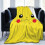 Κουβέρτα Pikachu εξαιρετικά μαλακή φανέλα βελούδινη, εξαιρετικά ασαφής ζεστή, 1