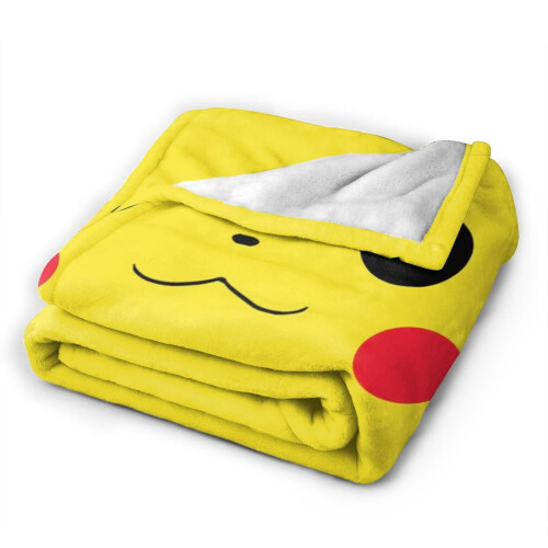 Κουβέρτα Pikachu εξαιρετικά μαλακή φανέλα βελούδινη, εξαιρετικά ασαφής ζεστή, 1