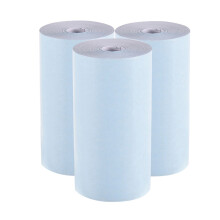 Thermisch papierrol 57 mm, compatibel met P1/P2-printers, 3 rollen bonpapier van 30 mm voor bonprinter, A6 transparant thermisch papier