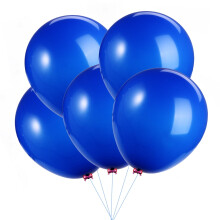 Gongxipen Lot de 5 ballons ronds en latex de 36 pouces pour décoration de fête et de mariage (bleu foncé)