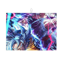Alfombrilla escurridora de platos con diseño de Dragon Ball Z, alfombrilla de cocina de microfibra absorbente para encimera, escurridor de platos de