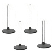 Organizador de tapas para vasos (paquete de 4), diseño que ahorra espacio, base de goma gruesa y estable, organizador de tapas para vasos, se