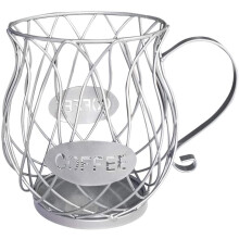 Sealbhóir Pod Caife, Eagróir Ciseán Stórála Capsúl Caife Cruth Mug le haghaidh Stáisiún Caife, Maisiúchán Barra, Bialann, Seomra Tae, Barra