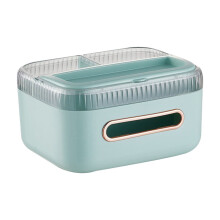 Multifunctional Tissue Box Compatible with Living Room Decor, Coffee Table Storage for Remote & Napkins, Student Gift