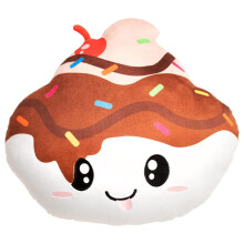 saney Smillows - Gourmet Scented Stuffed Plush Pillows (Chocolate Sundae) - Accent, Throw, Decorative Pillows - Decor, Gift for Kids