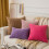 Phantoscope 22" x 22" Transitional Orange Striped Polyester Blend Throw Pillow , ( 2 Count) 3