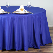 BalsaCircle 132" Round Polyester Tablecloths Wedding Royal Blue