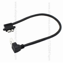 Up Angled 90 Degree USB 3.0 to Micro 10Pin Right Angled Cable 20cm for Cell phoneHard Disk SSD