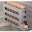 4-Tier Egg Storage for Fridge - Automatic Scrolling Egg Rack, Compatible with Standard Fridges - 30-Egg Capacity Organizer (White) 1
