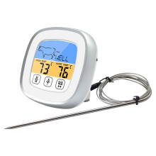 Digital Meat Thermometer with Long Probe, Backlight & Timer, Instant Read for Grilling, Smoking, Oven, BBQ, Kitchen Use