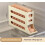 4-Tier Egg Storage for Fridge - Automatic Scrolling Egg Rack, Compatible with Standard Fridges - 30-Egg Capacity Organizer (White) 4