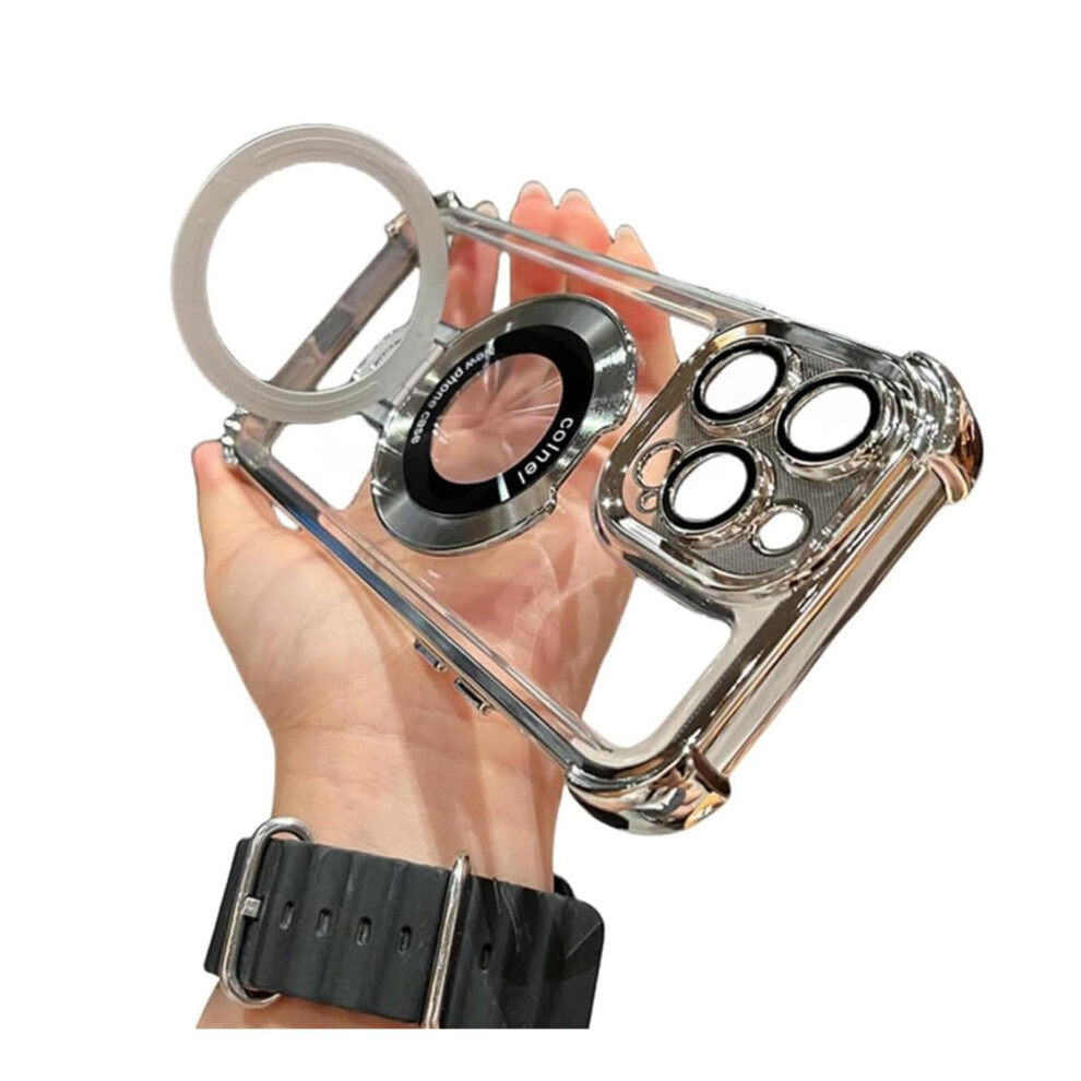 Magnetic Case With Stand, Transparent Shockproof Cover, Camera Lens Protector For Iphone 14 Pro Max 9099447995049