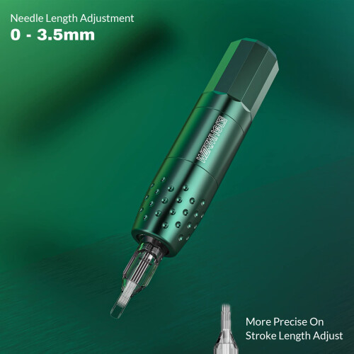 Wireless Tattoo Kit with Rotary Pen, Adjustable Voltage, Low Vibration, Fast Charging, TK511 2