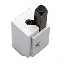 Woodworking Corner Chisel Spring Loaded SelfAligning 90 Mortise Cutter for Door Hinge Silver