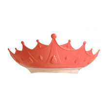 Baby Shower Cap Waterproof Crown Design Kids Shampoo Hat Adjustable Pink Bath Eye Protection