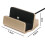 Base di ricarica con supporto per dispositivi Apple, design verticale antiscivolo. 5