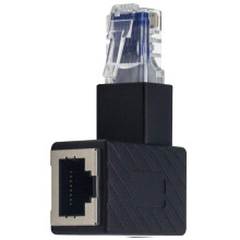 Adapter Ethernet, kolanko 90 stopni, idealne do wąskich miejsc i obsługuje Cat6 do szybkich połączeń