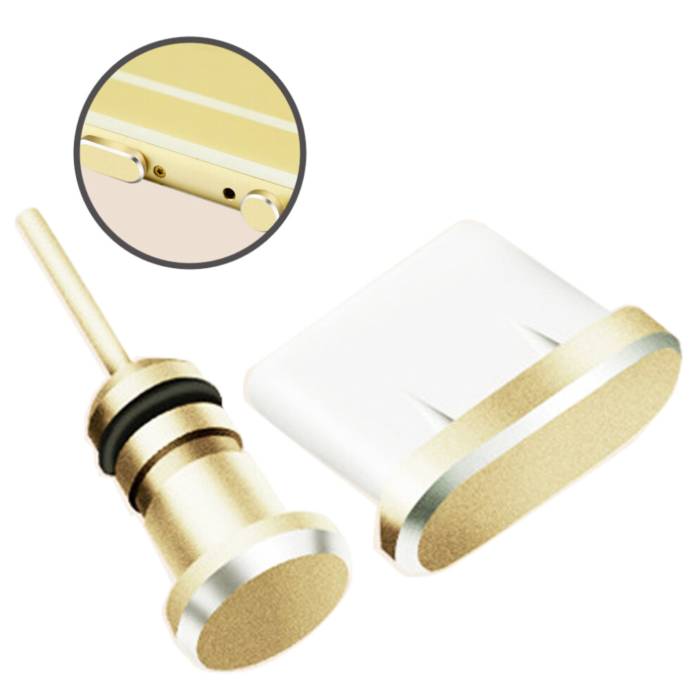 Micro Usb Dust Plug Kit, Stylish Metallic Design Durable Appearance Headphone Jack Plug 9176269835743