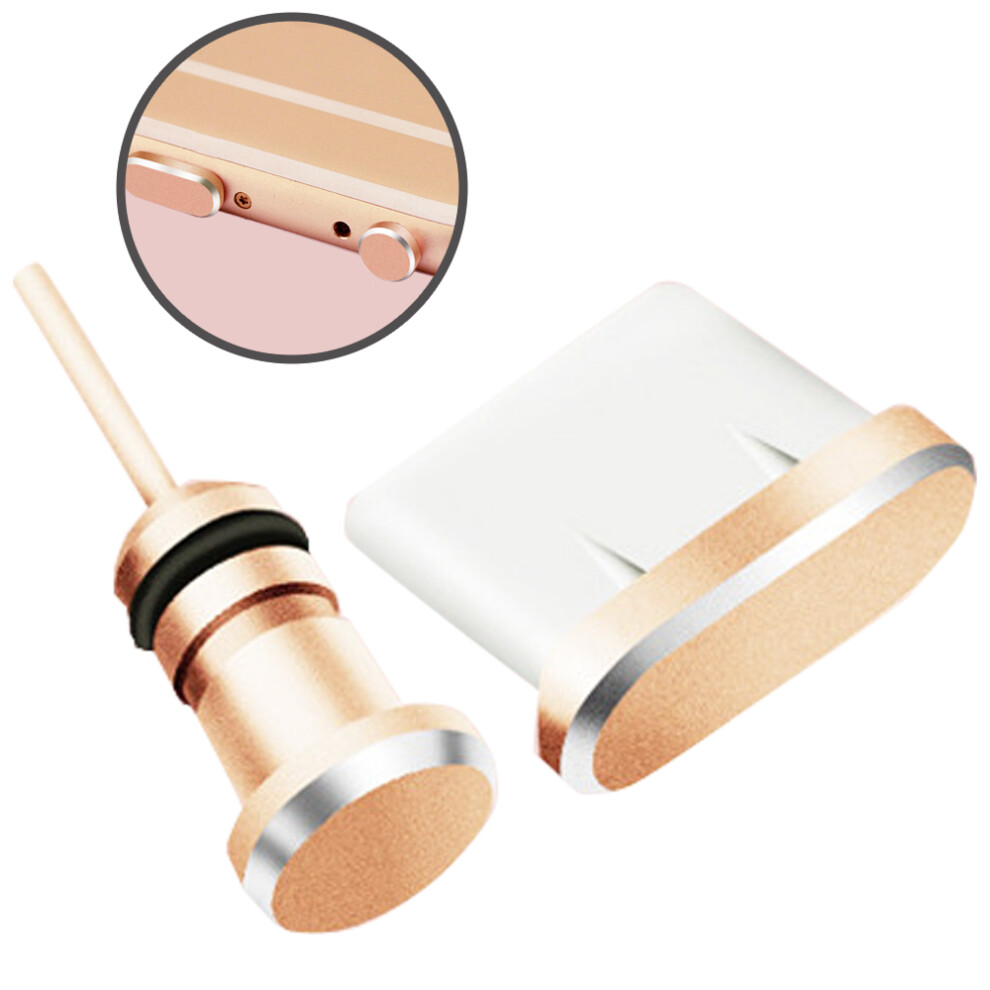 Micro Usb Dust Plug Kit, Stylish Metallic Design Durable Appearance Headphone Jack Plug 9176269835750