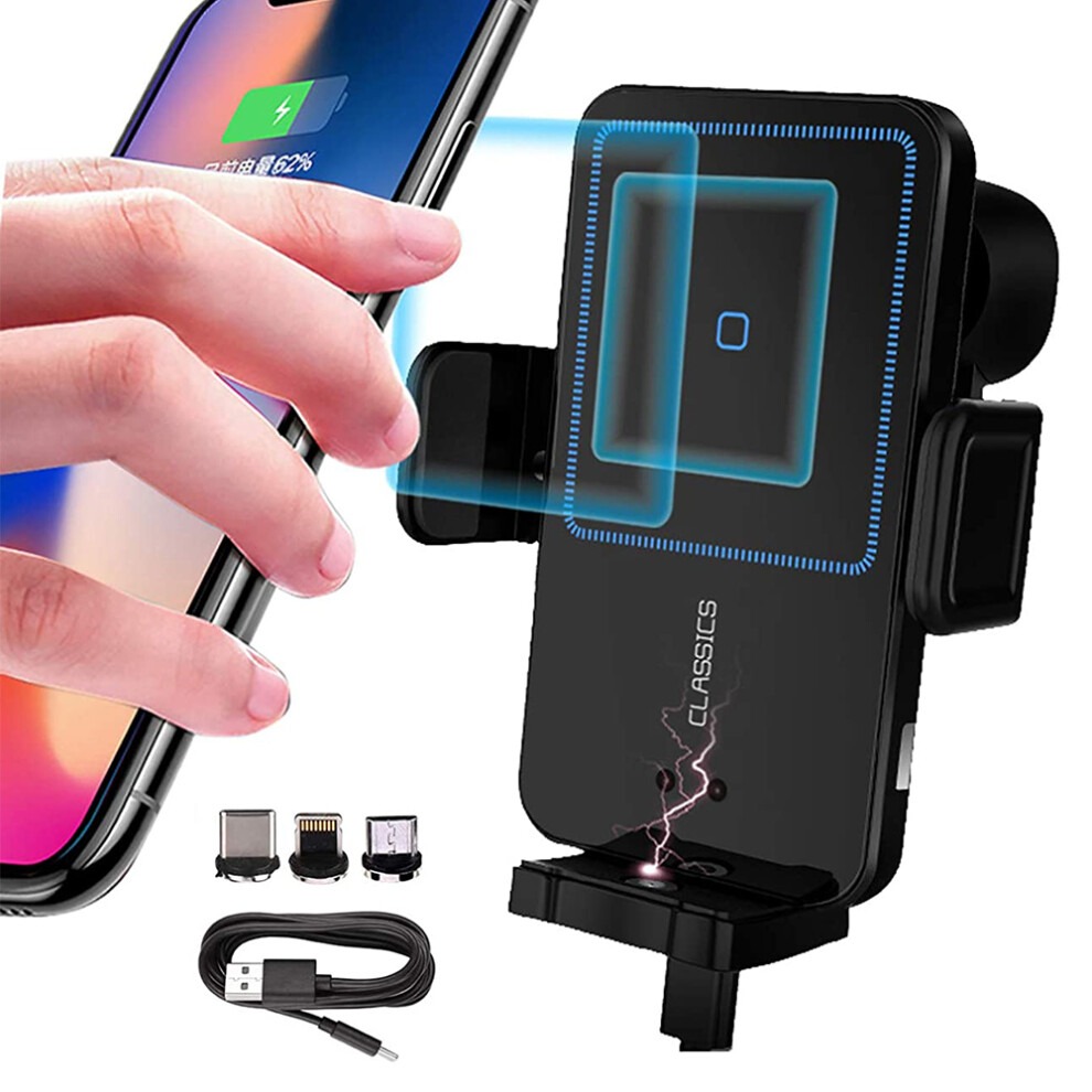 Intelligent Sensor Auto Clamping Wireless Charger For Qi-Enabled Phones, Scratch-Free Arm Ensures Safe Grip 9012494645057