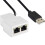 Διπλός διαχωριστής Ethernet RJ451 σε 2, καλώδιο τροφοδοσίας USB που επιτρέπει ταυτόχρονη 1