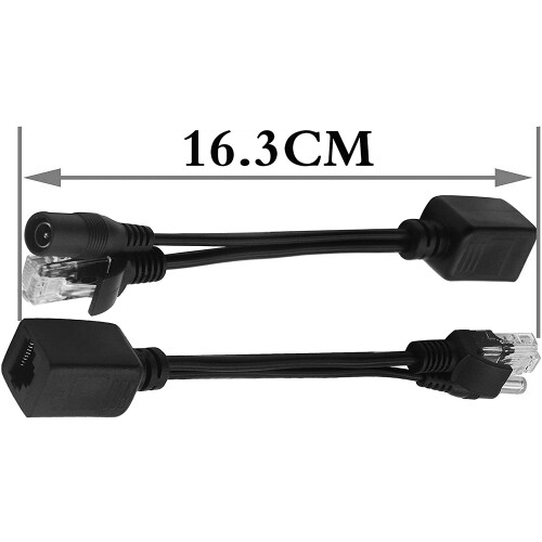 Ethernet Cable Combiner for Access Points, High Speed Cable Ensures Seamless Network Extensions for Network Camera, Adaptable Power Solution for Non-P 2