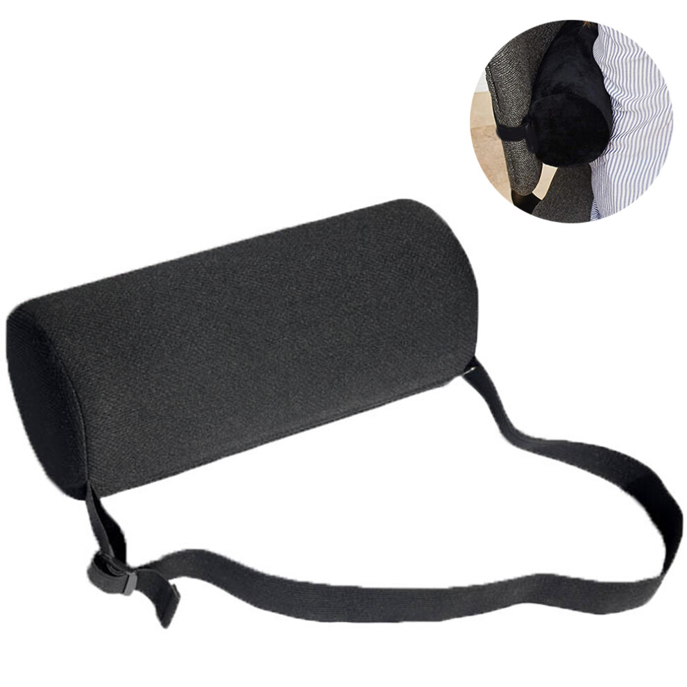 Cylinder Lumbar Roll, Posture Correcting Support Pillow For Pain Relief, Breathable Mesh And Durable Foam