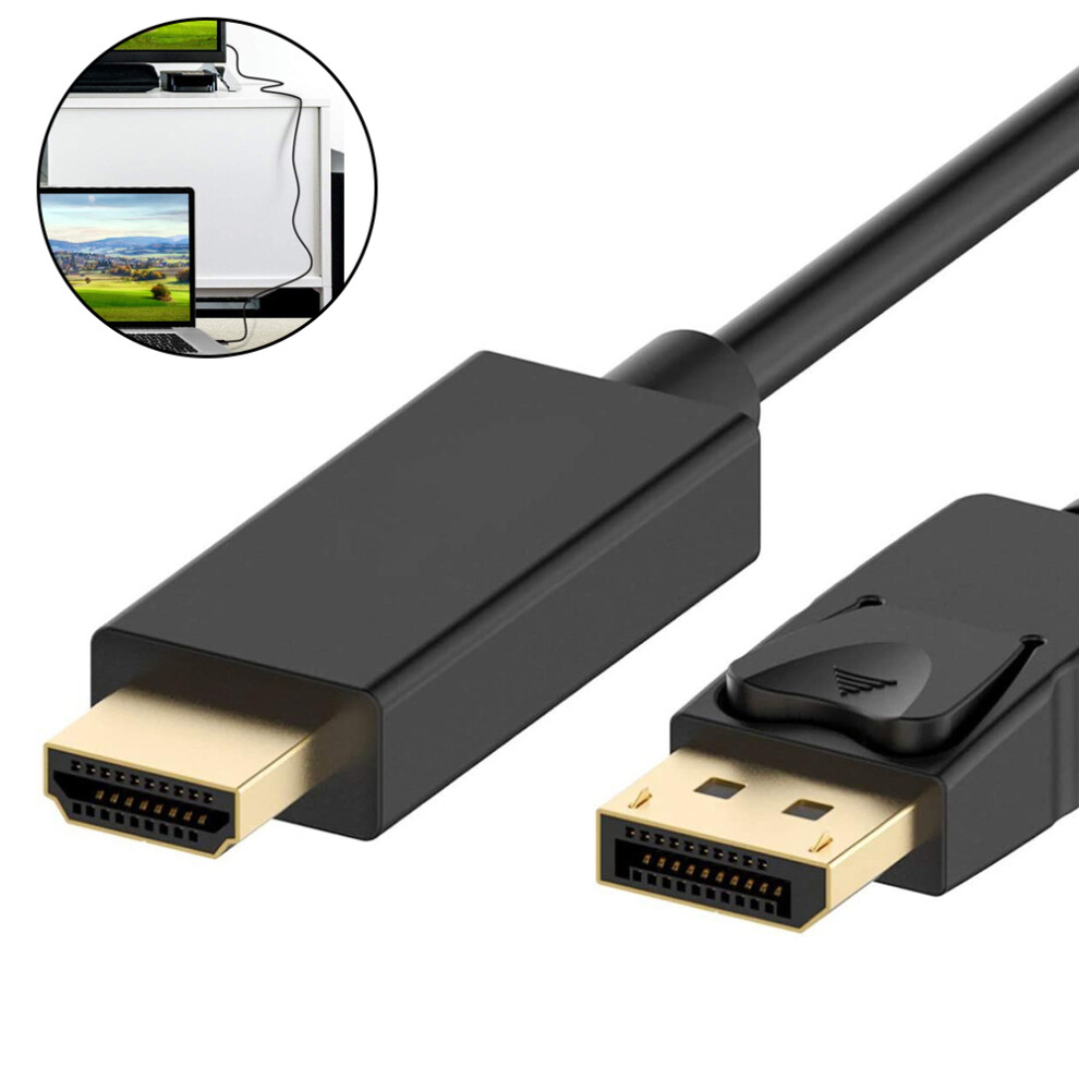 Displayport To Hdmi Adapter, Compact Design Ensures Reliable Design And Quality Construction For Business Presentations, Desktop Screen Extension, Mon 9012494542561