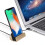 Base di ricarica con supporto per dispositivi Apple, design verticale antiscivolo. 3